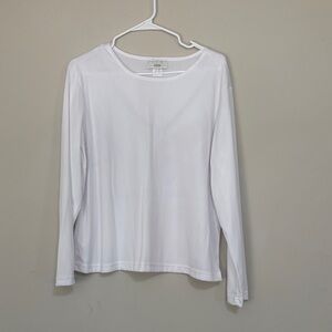 Tee Studio C Women's Classic White Long Sleeve